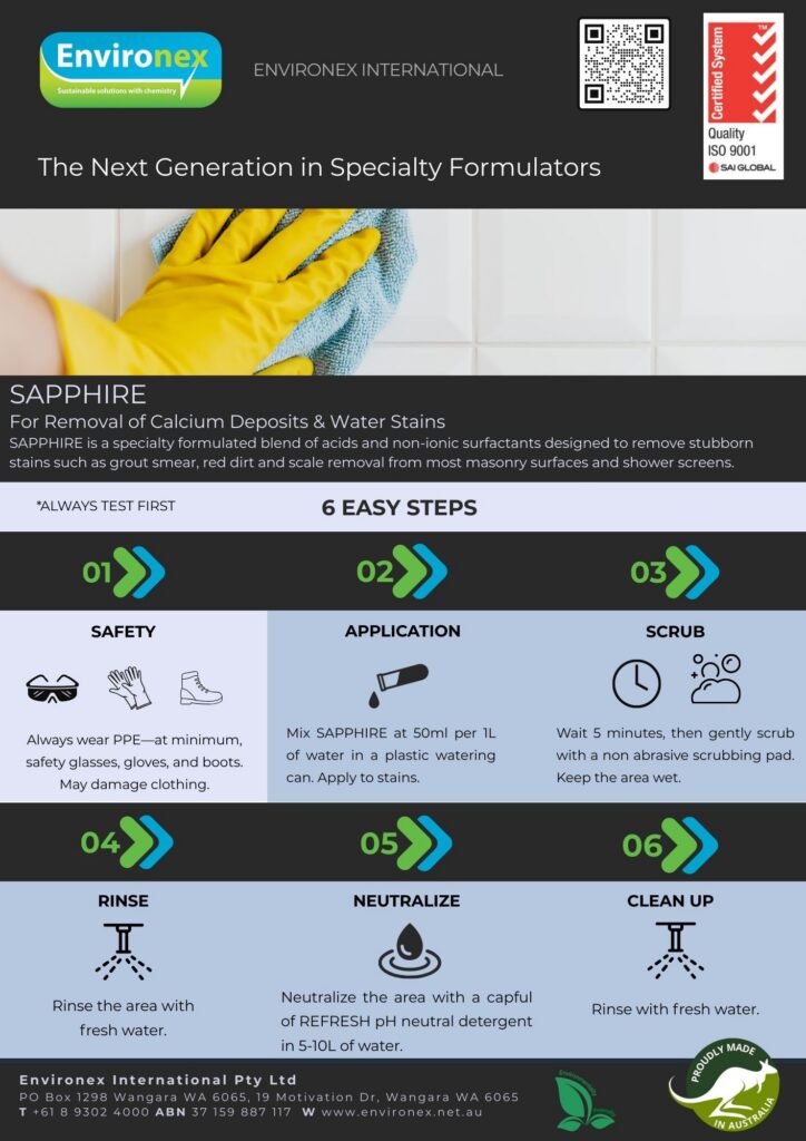 Environex Sapphire Cleaner Product